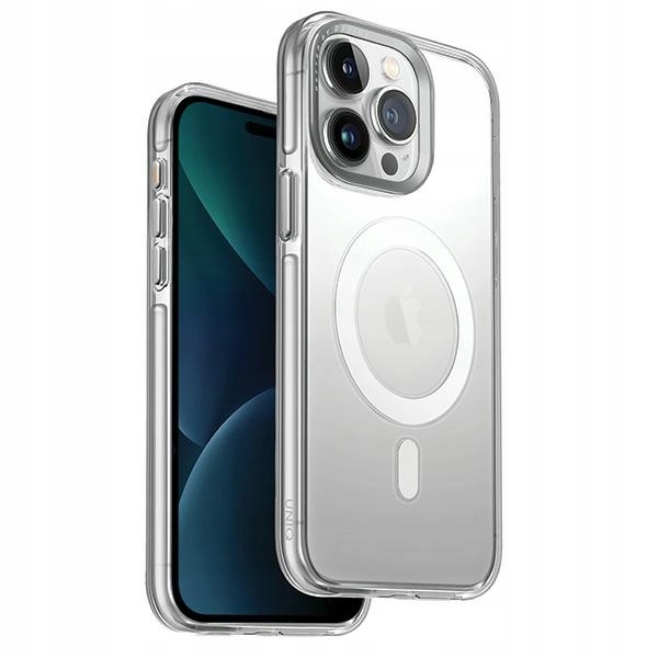 UNIQ CALIO DURABLE CLEAR HARD CASE WITH ALUMINIUM BEZEL FOR 2023 IPHONE 15 PRO | TRANSPARENT